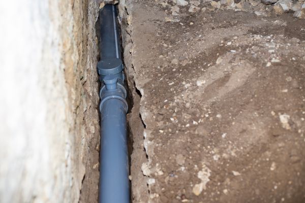Drain Line Installation in Mill Valley